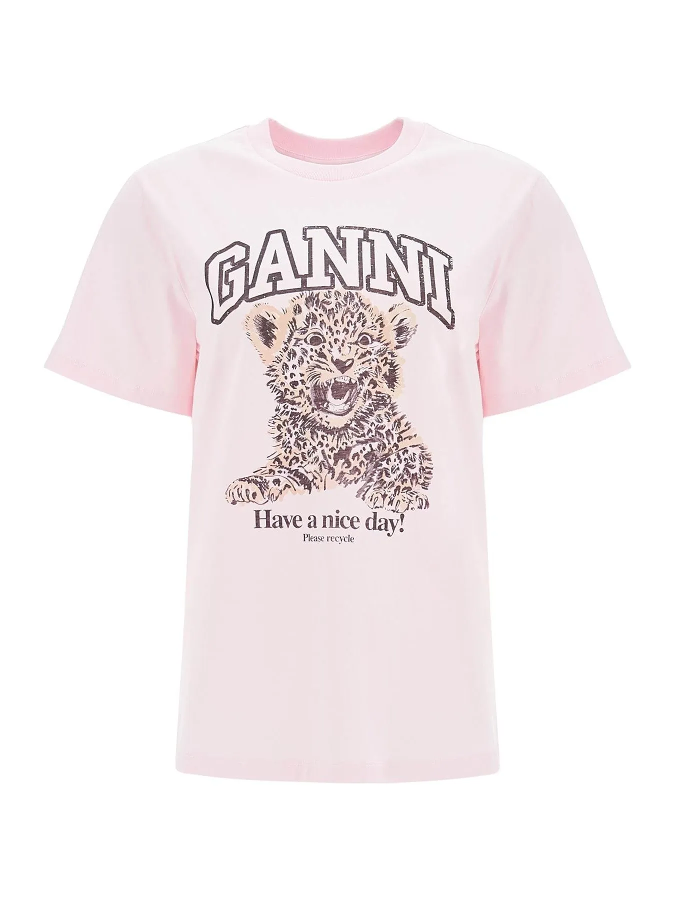 Leopard Print Cotton T-shirt