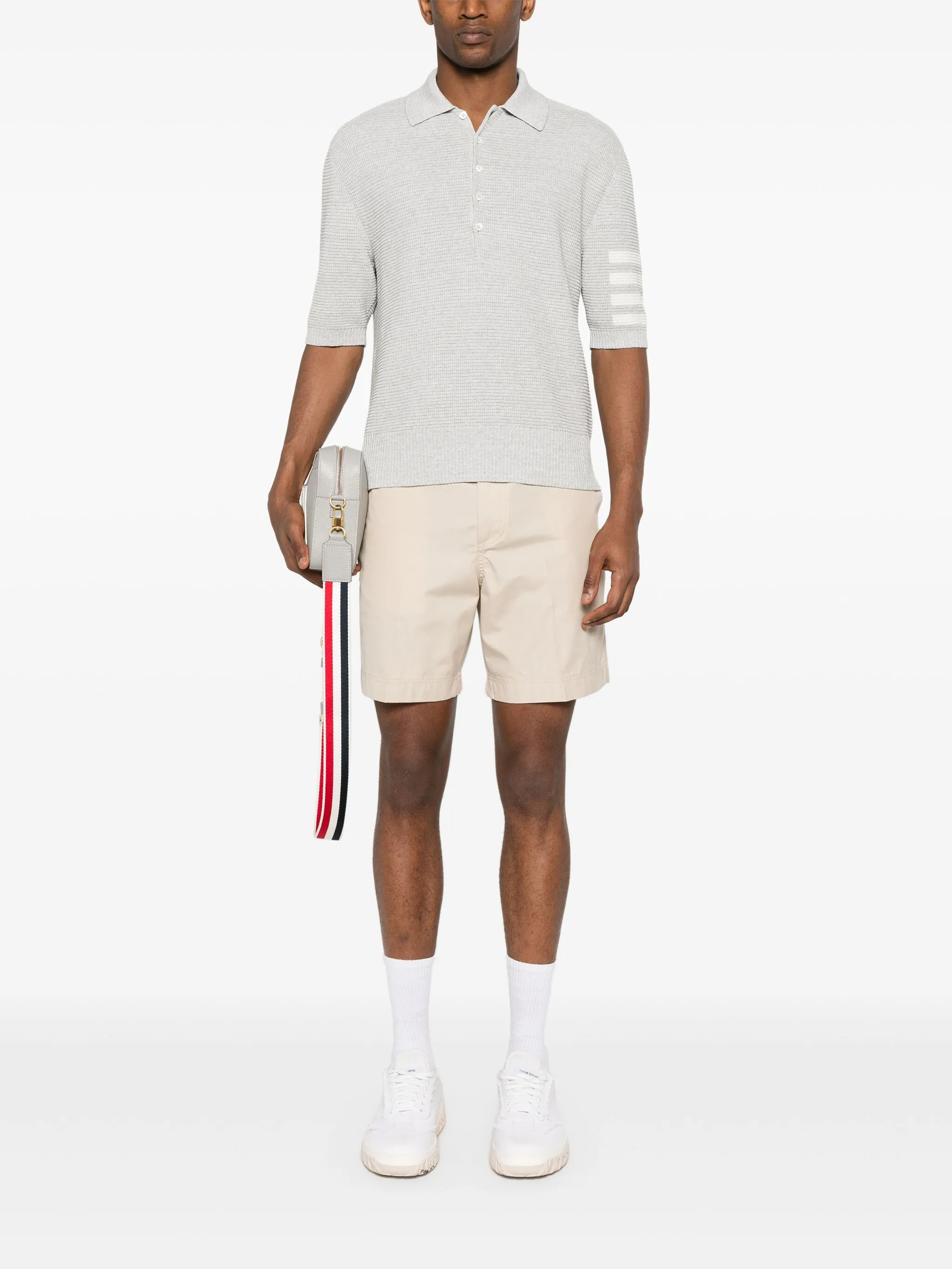 Linen Cotton 4-Bar Relaxed Fit Polo