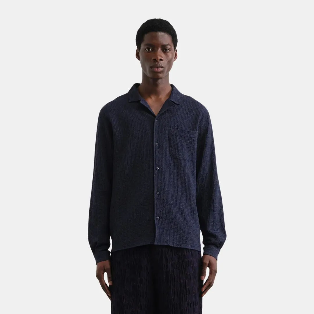 Malick Long Sleeve Shirt (Navy)