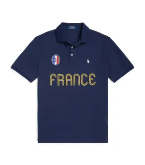 Men's Classic Fit France Polo Shirt Refined Navy
