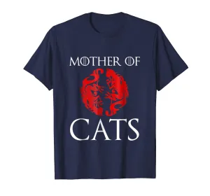 Mother of Cats T Shirt - House of Cats Sigil - Cat Mom Shirt