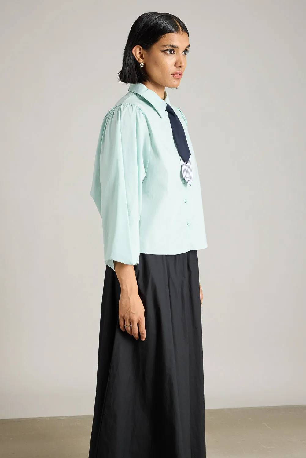 Oversized Shirt With Tie