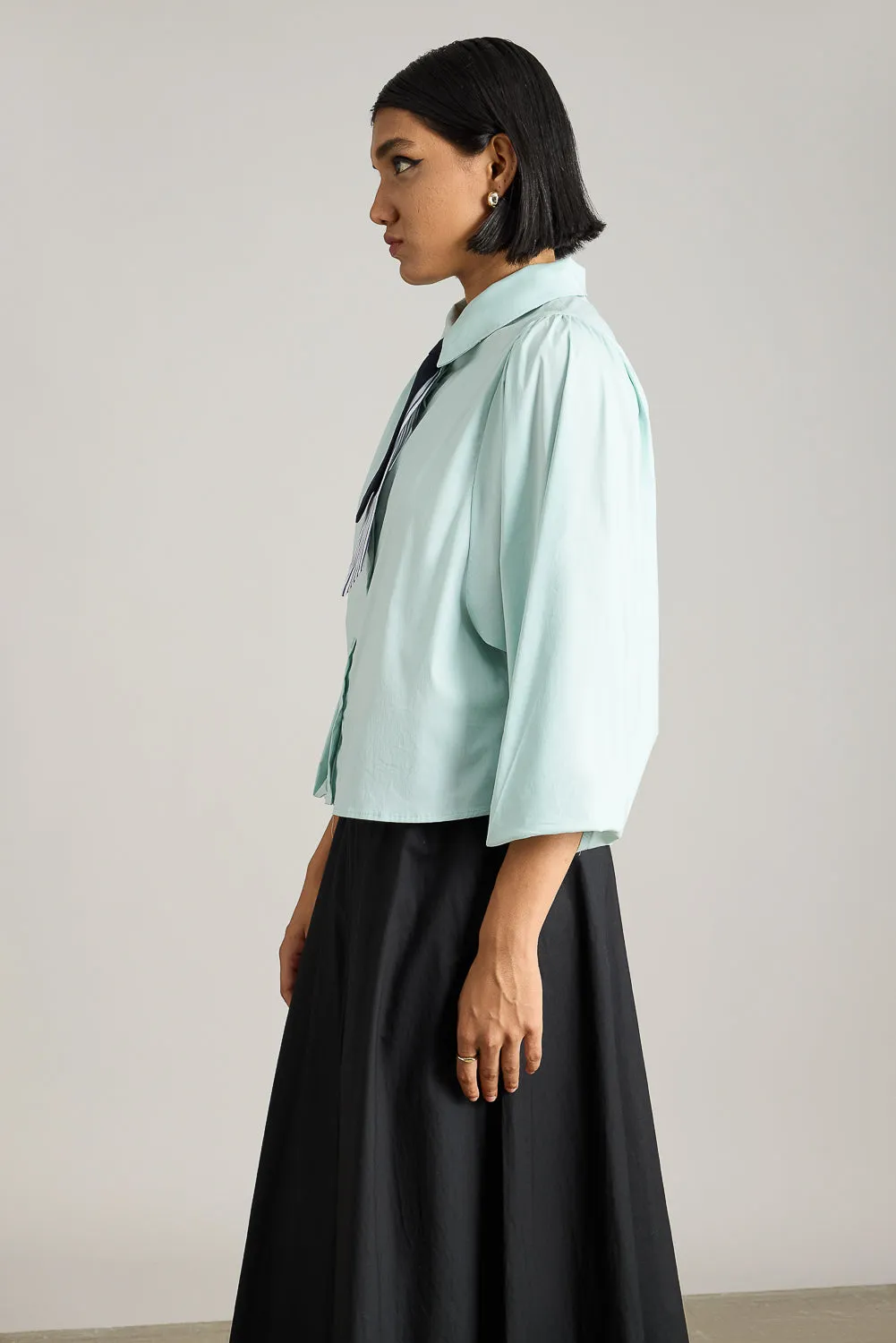 Oversized Shirt With Tie