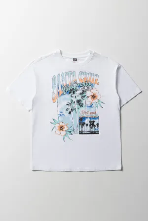 Oversized Short Sleeve T-Shirt White