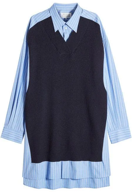 Oversized Striped Cotton Shirt