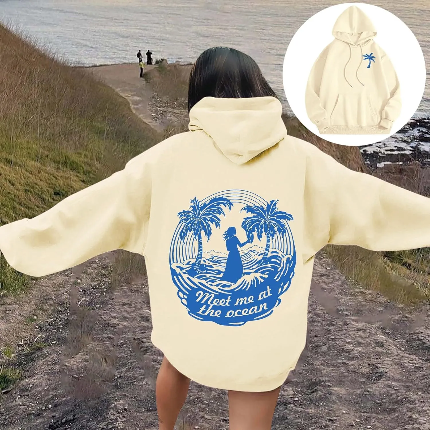 Oversized Sweatshirt for Women Oversized Pullover for Women Hoodies for Women Letter Print Hoodies Long Sleeved