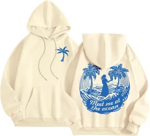 Oversized Sweatshirt for Women Oversized Pullover for Women Hoodies for Women Letter Print Hoodies Long Sleeved