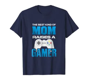 Proud Mom Gamer Birthday Gift Vintage Tshirt for Mother