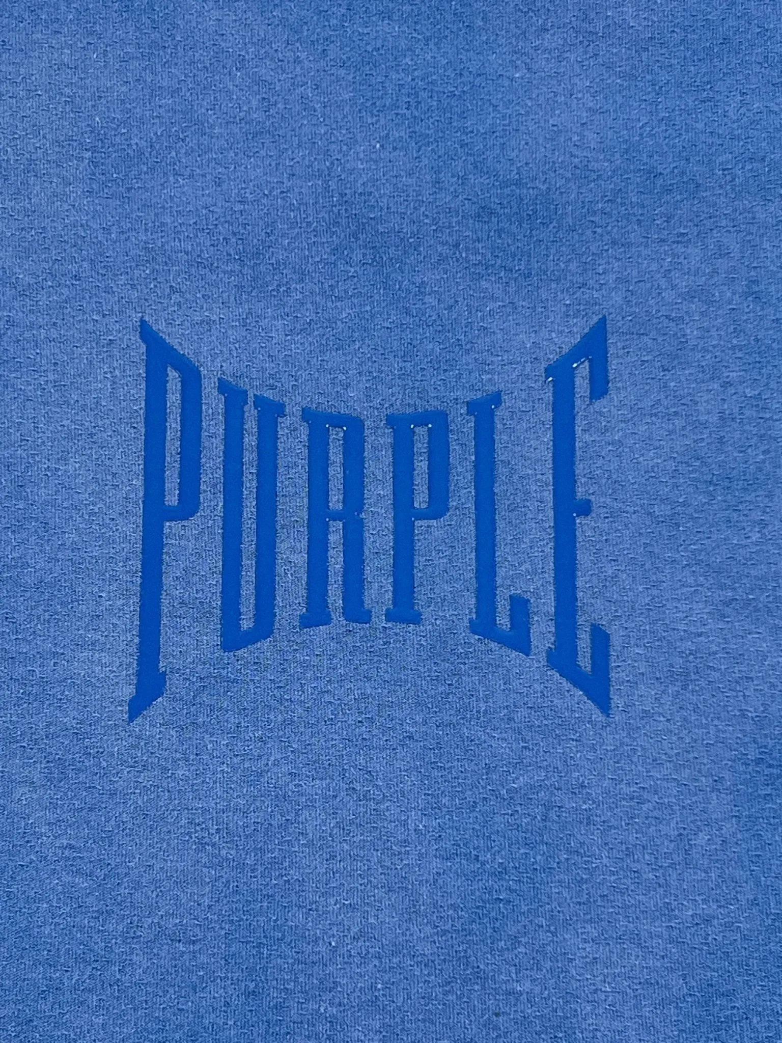 Purple Brand P101-JUCB Textured Inside Out Tee Blue