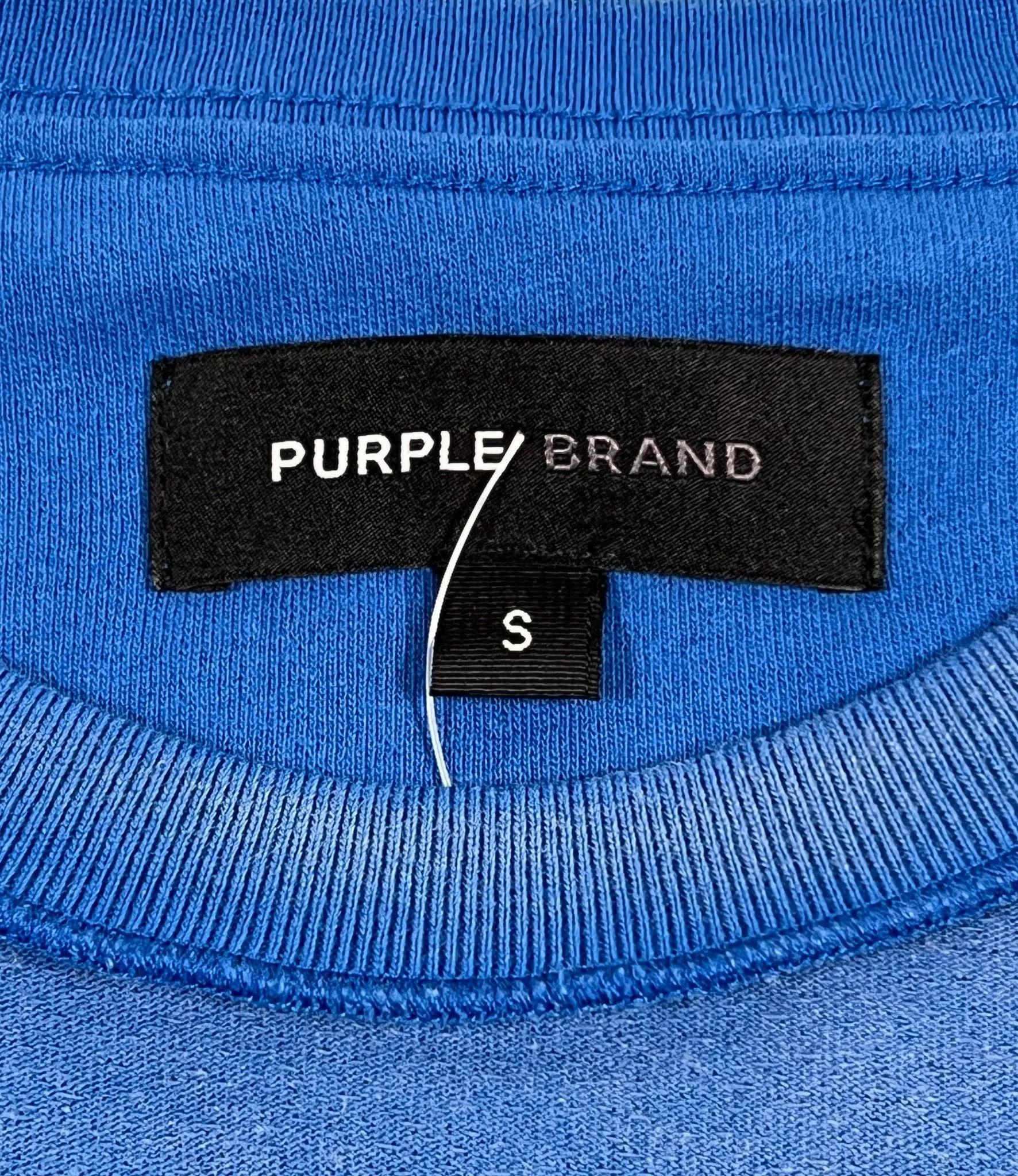 Purple Brand P101-JUCB Textured Inside Out Tee Blue