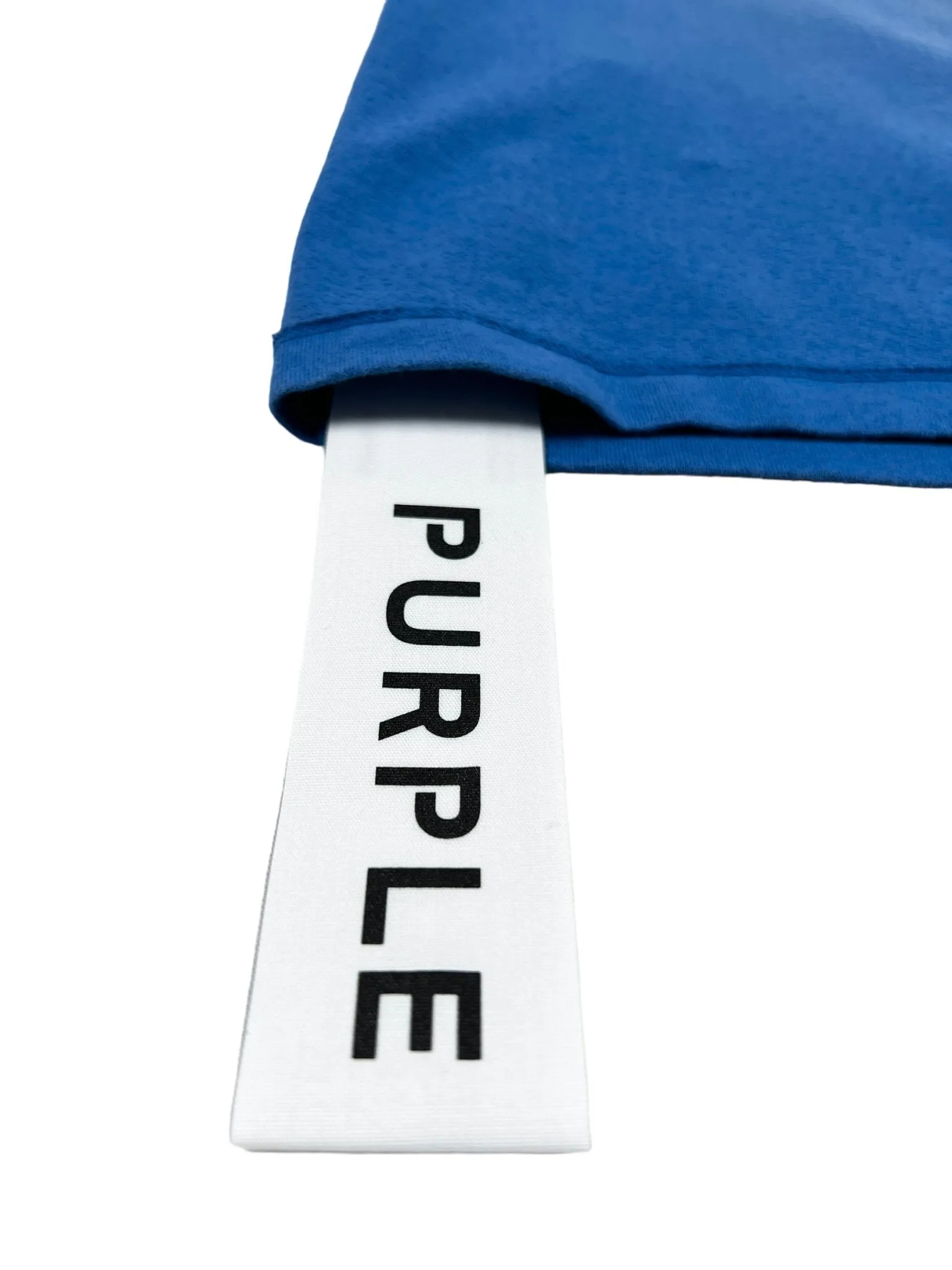 Purple Brand P101-JUCB Textured Inside Out Tee Blue