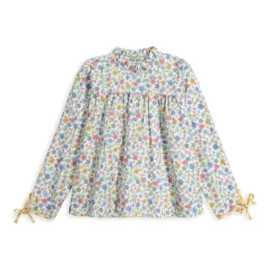 Ruffled Turner Blouse -- Sasha's Garden