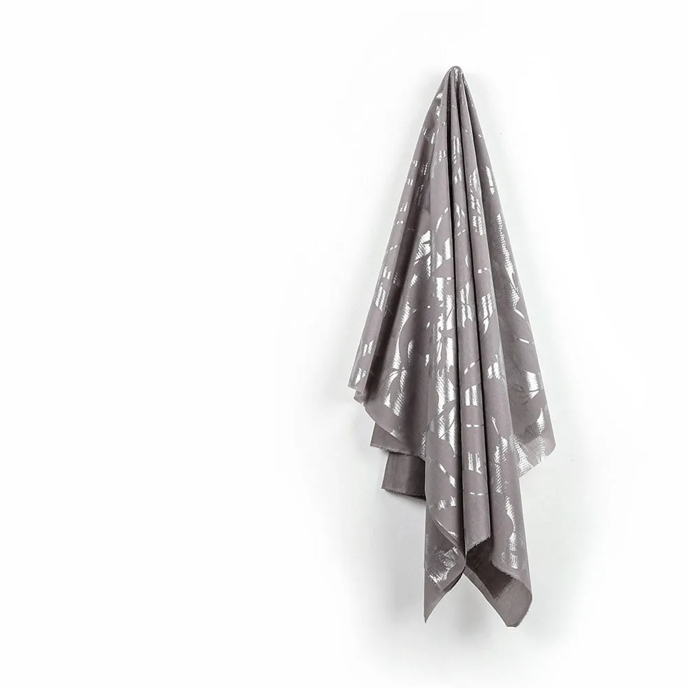 Silhouette Bloom Foiled Cotton - Heather