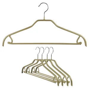Silhouette Shirt Hanger with Bar & Hook, 41FRS, Gold