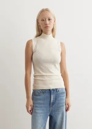 Sleeveless High Neck Top