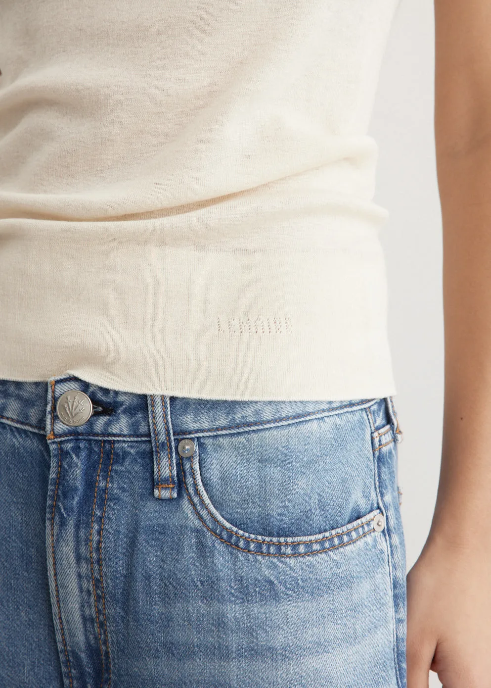 Sleeveless High Neck Top