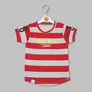 Solid Stripes Patterns T-Shirts for Boys