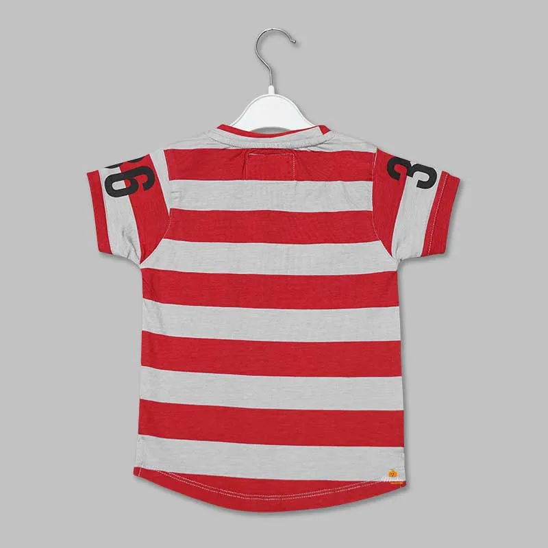 Solid Stripes Patterns T-Shirts for Boys