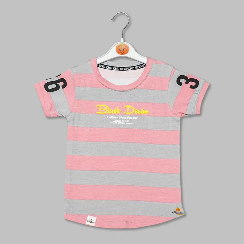 Solid Stripes Patterns T-Shirts for Boys