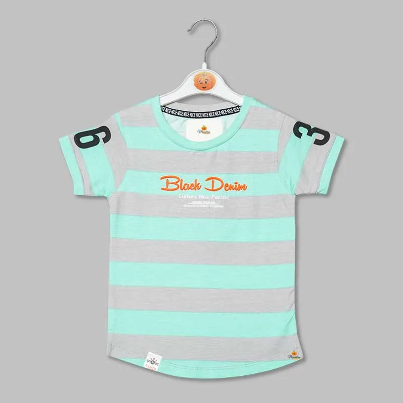 Solid Stripes Patterns T-Shirts for Boys