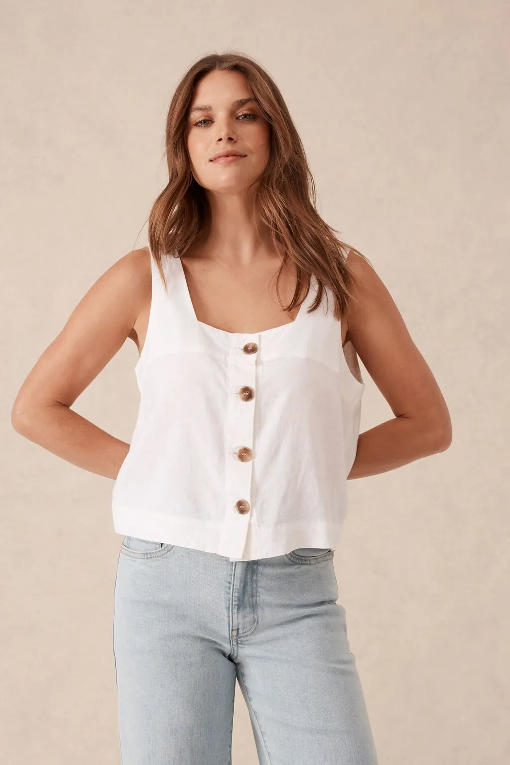 Square Neck Shell Top