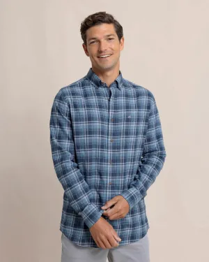 Stillwater Plaid Sport Shirt (Sea Blue)