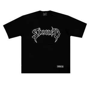 Stoned Retro : Conspiracy Logo Tee Black