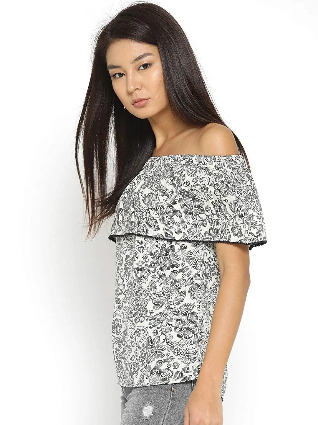 Style Quotient Womens Floral Print Regular Tops