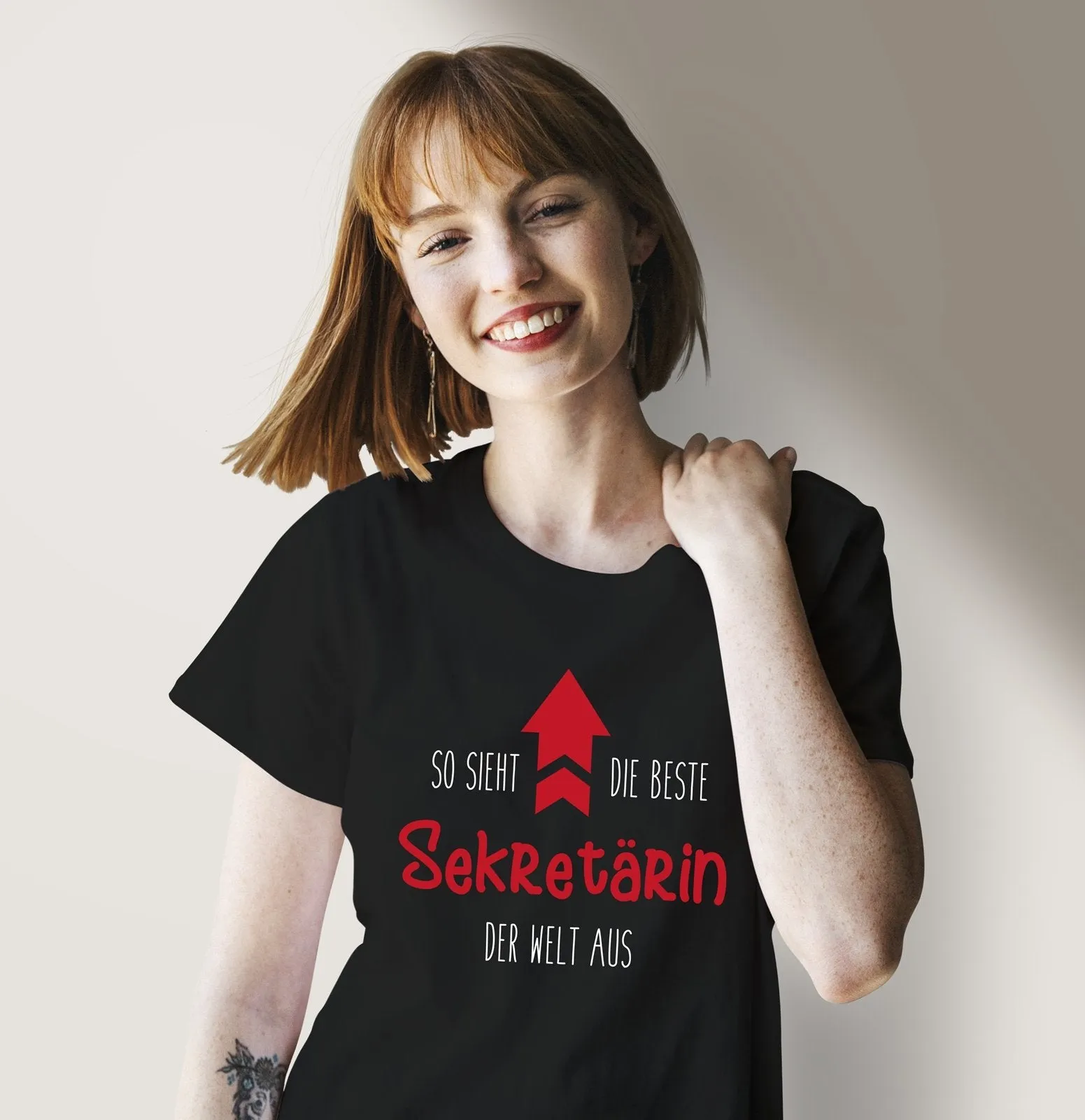 T-Shirt Damen - So sieht die beste Sekretärin der Welt aus