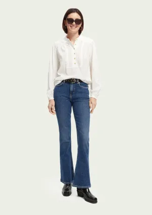 The Charm High Rise Flared Jeans | Scotch & Soda