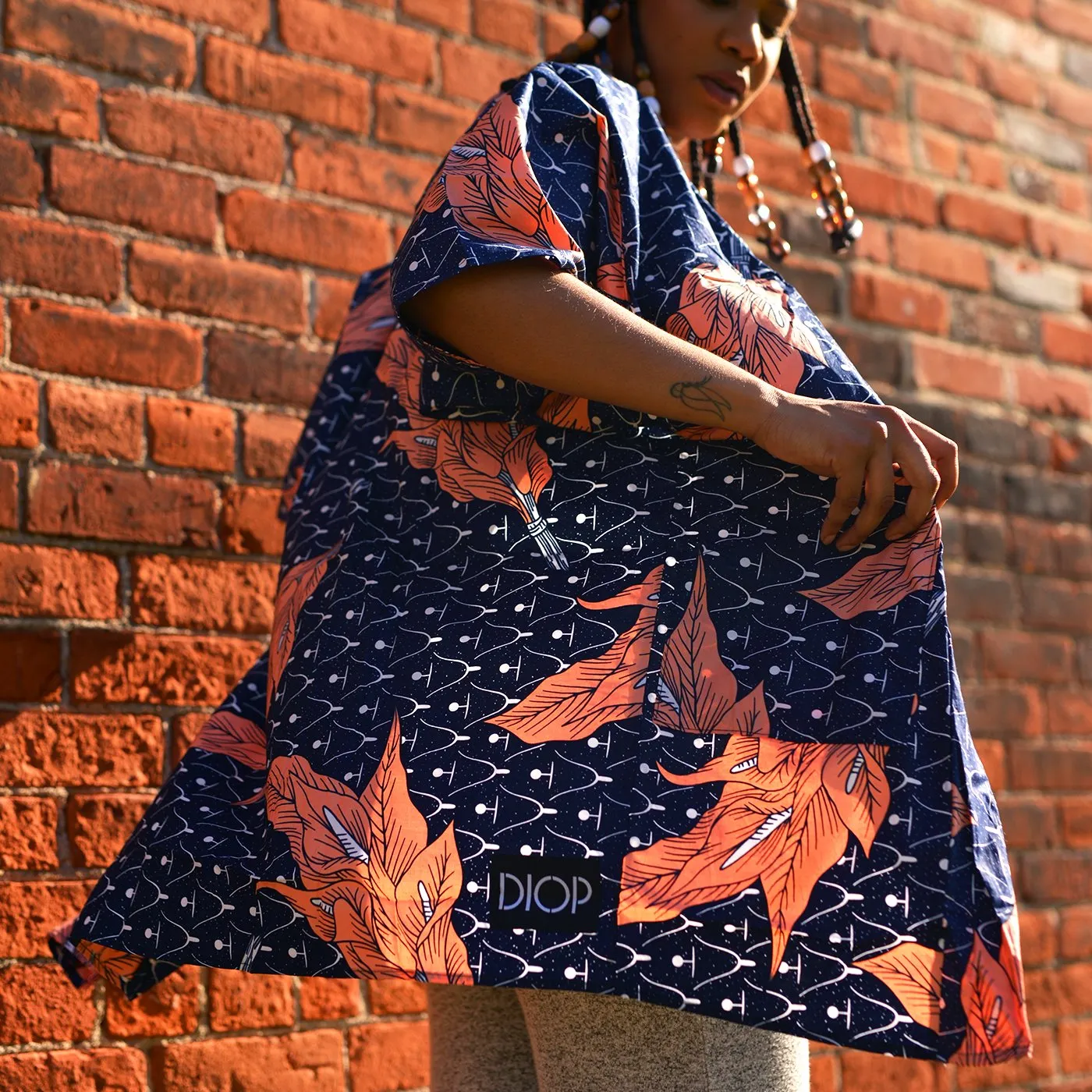 The Flower Boy Wax Print Robe