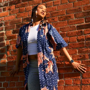 The Flower Boy Wax Print Robe