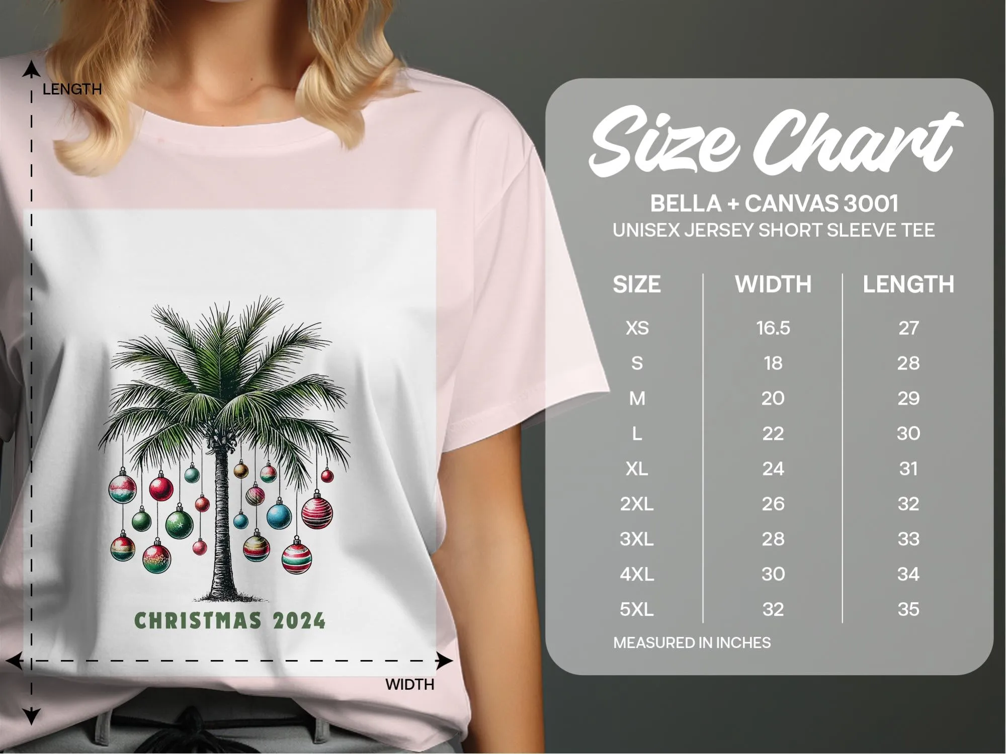 Tropical Christmas 2024 Palm Tree Festive T-Shirts