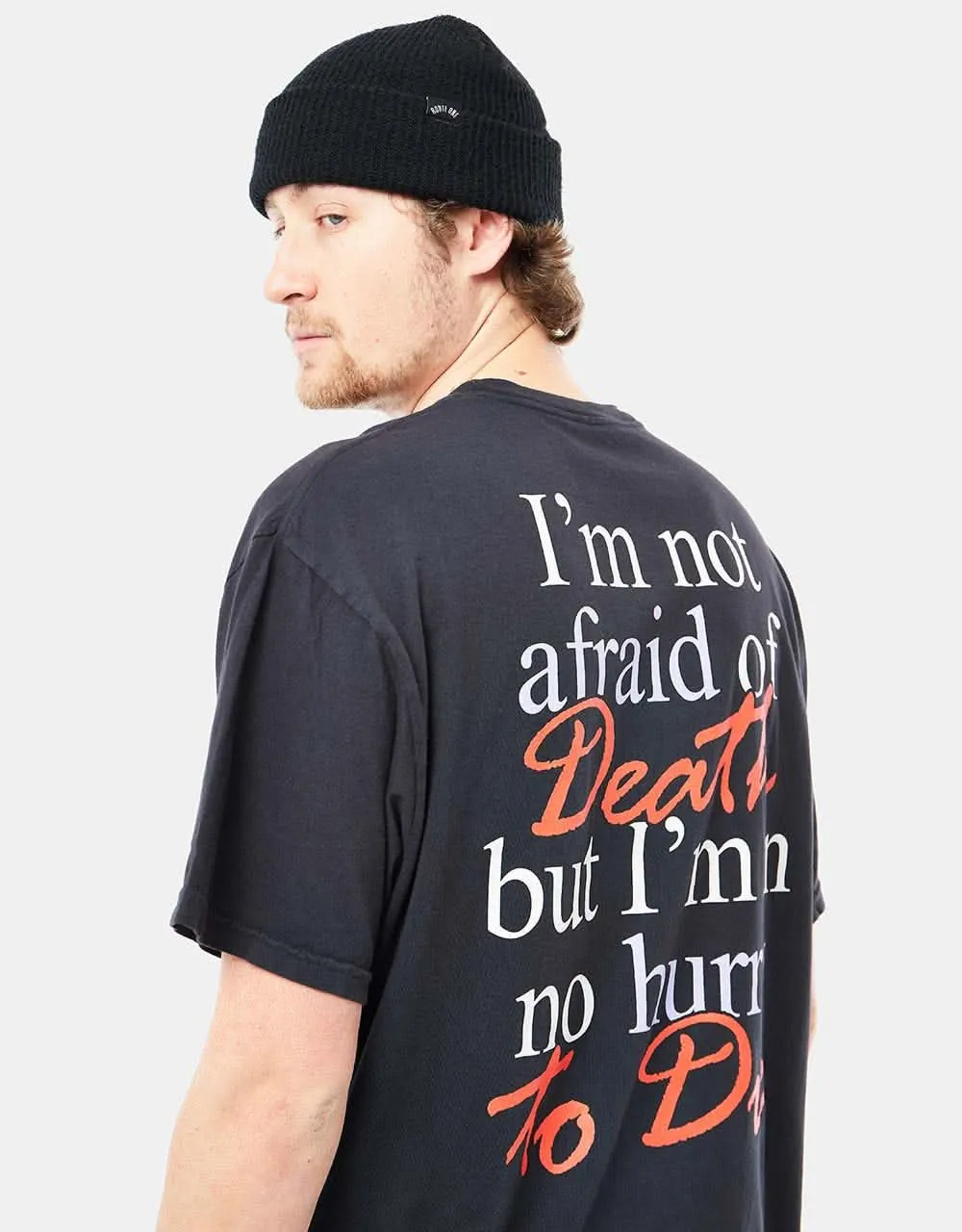Welcome Void Garment-Dyed T-Shirt - Black